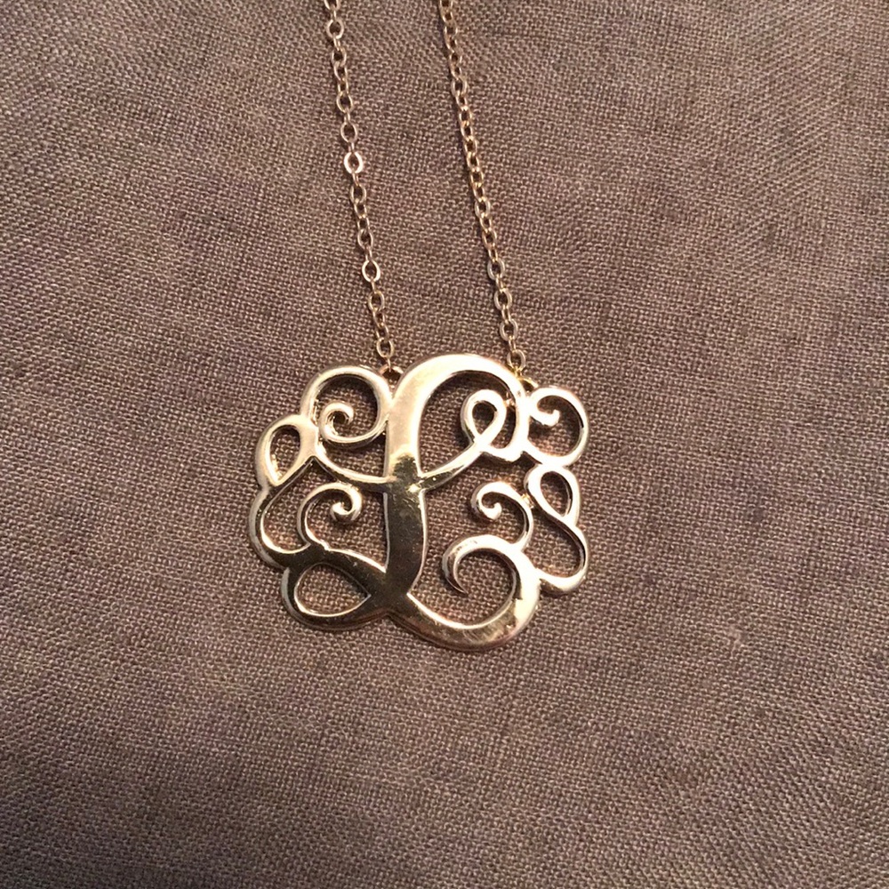 Initial L necklace